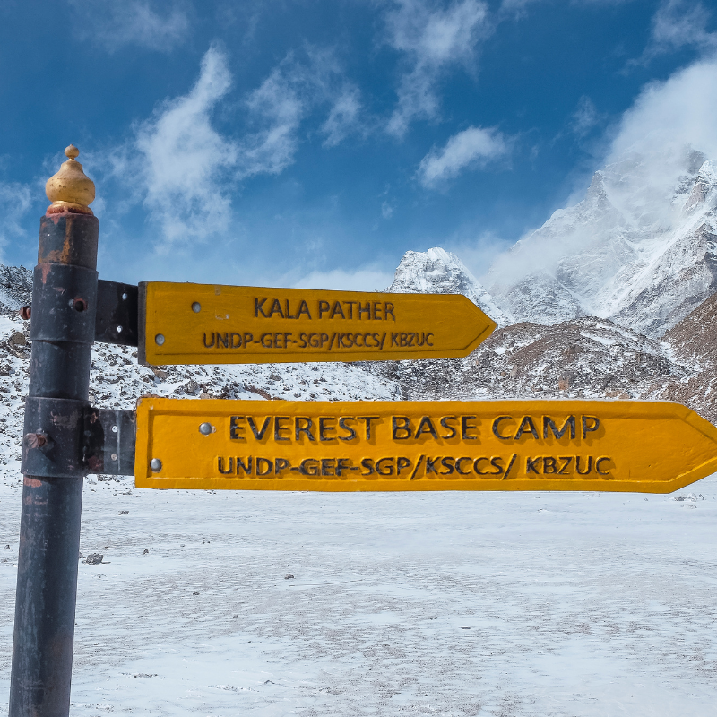 Trekking in Nepal at a scenic Himalayan viewpoint perfect for photography